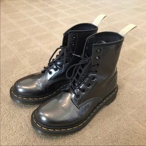 Vegan Dr. Martens Boots in Gunmetal